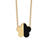 Flower 316L Stainless Steel Necklace Fast Rose Gold/Gold/White Small Chain