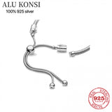 925 Silver Snake Chain Bracelet for Women Charm DIY Jewelry