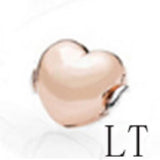 925 Silver Chain Bracelet with Zircon Heart, DIY Jewelry