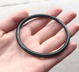 Zheru Jewelry Nat Hetian Jade 54-64mm Grn Round Bar Bracelet Prin Gift
