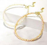Mini Freshwater Pearl Bracelet 925 Silver Clasp Lovely Gift