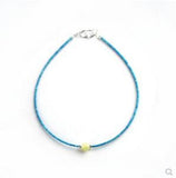 Natural Turquoise Bracelet Sterling Silver Beeswax Sky Fine Style