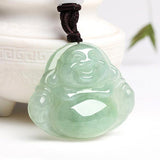 Zheru Jade Carved Buddha Pendant Necklace