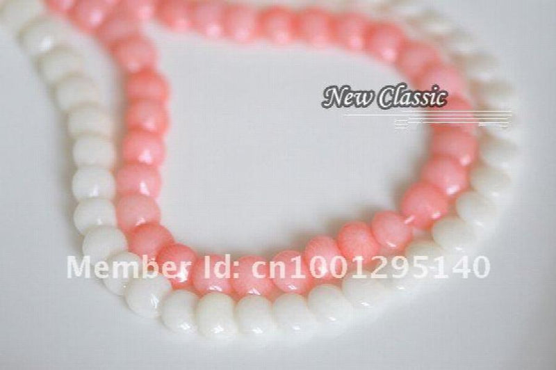 Natural Coral Lamination Loose Beads Strands 70Pcs