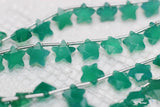 Green Chalcedony Star Shape Faceted 8mm Loose Beads for DIY Jewelry Making
