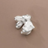 S999 Silver Rabbit Zodiac Pendant Charms for DIY Necklace Bracelet