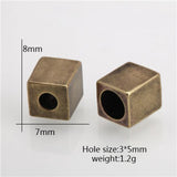Copper Beads Bracelet Necklace Jewelry Making DIY Spacer Beads