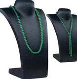 Hand Knotted Natural Green Red Stone Beads Necklace