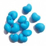 Silicone Heart Candy Beads Baby Teether Necklace Pendant DIY Nursing Bracelet