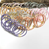 Glitter Beads Jelly Bracelet Women Stackable Bangle Jewelry Gift