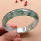 Natural 54mm-64mm Burmese Emerald Light Flower Bracelet Princess Jewelry