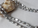 Gray Freshwater Pearl Necklace for Women Charming Party Gift