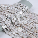 12*15mm B Coin Freshwater Pearl Loose Pearl Strand Promotion Beads