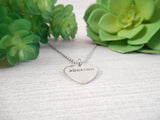 Personalized Name Heart Necklace Stainless Steel Jewelry For Women