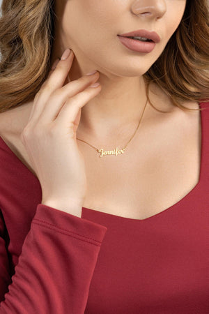 Dainty Name Necklace Stainless Steel Jewelry Perfect Birthday Gift
