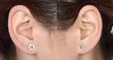 925 Silver Heart Stud Earrings for Women Mother's Gift