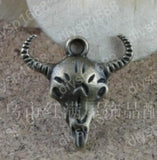 100pcs Antique Bronze Charms Pendants for Jewelry Making Bull Shape