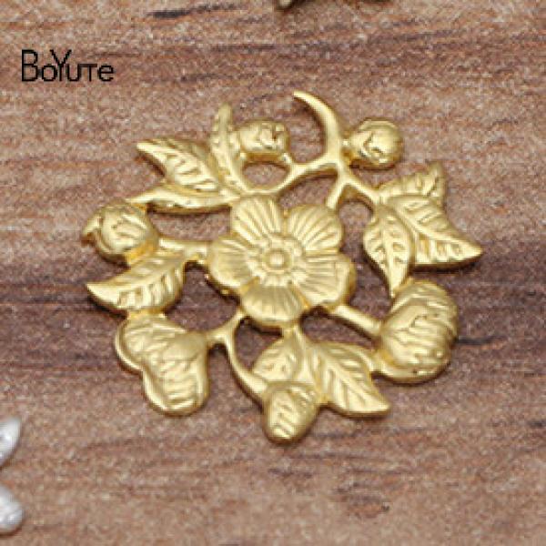 BoYuTe Flower Charms 200 Pcs 15mm 7 Colors DIY Jewelry Material