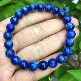 Natural Kyanite Bracelet Round Beads Crystal Healing Stone Jewelry