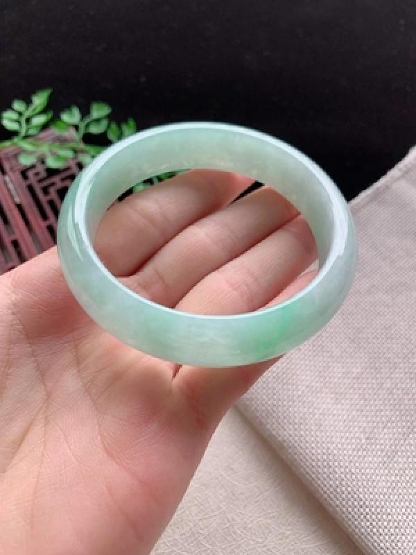 Natural Burmese Jadeite Light Bracelet 54mm-64mm for Mother to Girlfriend