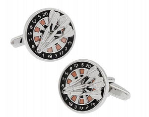 Sunnylink Sport Dart Board Cufflinks for shirt L1002