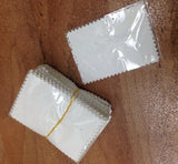50pcs 10*7cm Silver Polish opp bags Cloth for Jewelry Cleaner