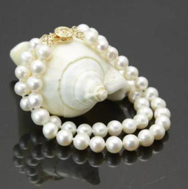 Classic 2 Rows Freshwater Pearl Bracelet