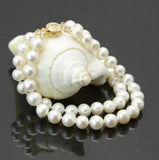 Classic 2 Rows Freshwater Pearl Bracelet