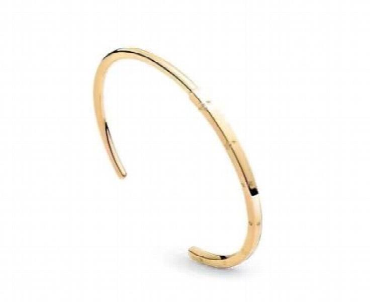 925 Silver Rose I-D Bangle Bracelet for Women