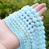 Topazs Light Jaspers Chalcedonys Round Loose Bead for DIY Bracelet