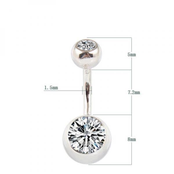 925 Silver Belly Piercing Navel Jewelry for Women