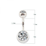 925 Silver Belly Piercing Navel Jewelry for Women