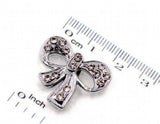 20-50PCS 10MM Rhinestone Bow Tie Slide Charm for DIY Leather Wristband Keychains