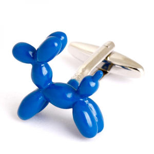 Enamel 3D Balloon Dog Novelty Cufflinks Mens Jewelry Wholesale