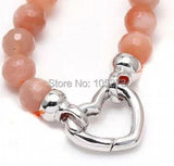 Smooth Heart Clasp - DIY Pearl Crystal Pearls Bracelet Accessory - L12