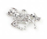 20PCS/lot 24x15mm Rhinestones Horse Pendant Charms DIY Accessory