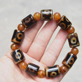 18x15mm Tibet Agate Chakra Bracelet Bead