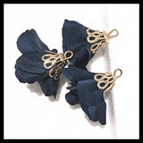 200pcs Flower Pendants for Tassel Jewelry Making Accessories 22mm