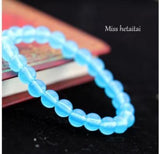 Green Huang Shen Sky Violet Chalcedony Bracelet