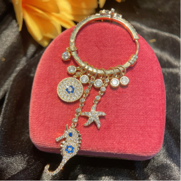 Zircon Beach Starfish Seahorse Earrings for Women