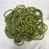 6mm Peridot Round Stone Beads Bracelet for Women and Men