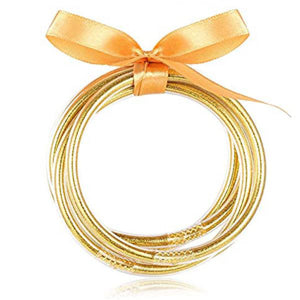 Sparkling Glitter Jelly Bracelets Set Lightweight Buddha Girl Bracelets