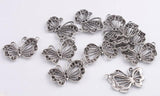 20PCS Silver Butterfly Charms Pendants #92237