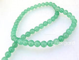 6MM Round Young Green Jade Gemstone Loose Beads 15'' Strand