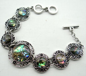 Vintage Zilveren Etnische Stijl Antieke Quartz Armband