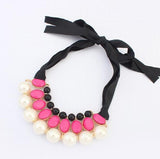 European Silk Pearl Necklace Bead Chain Jewelry