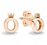 925 Silver Two Tone Heart Stud Earrings Wedding Jewelry