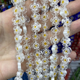 10/12mm Glass Flower Bead Small Bead DIY Jewelry Making
