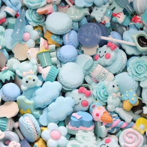 10-30MM 200Pcs Mix Styles Food Play Cake Cream Phone Diy Jewelry Findings