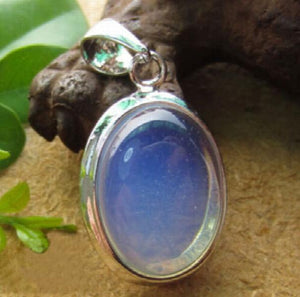 Opal Opalite Stone Pendant Necklace Chakra Reiki Healing Gemstone